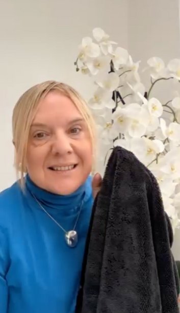 Cliente Norveline con il Panno XL