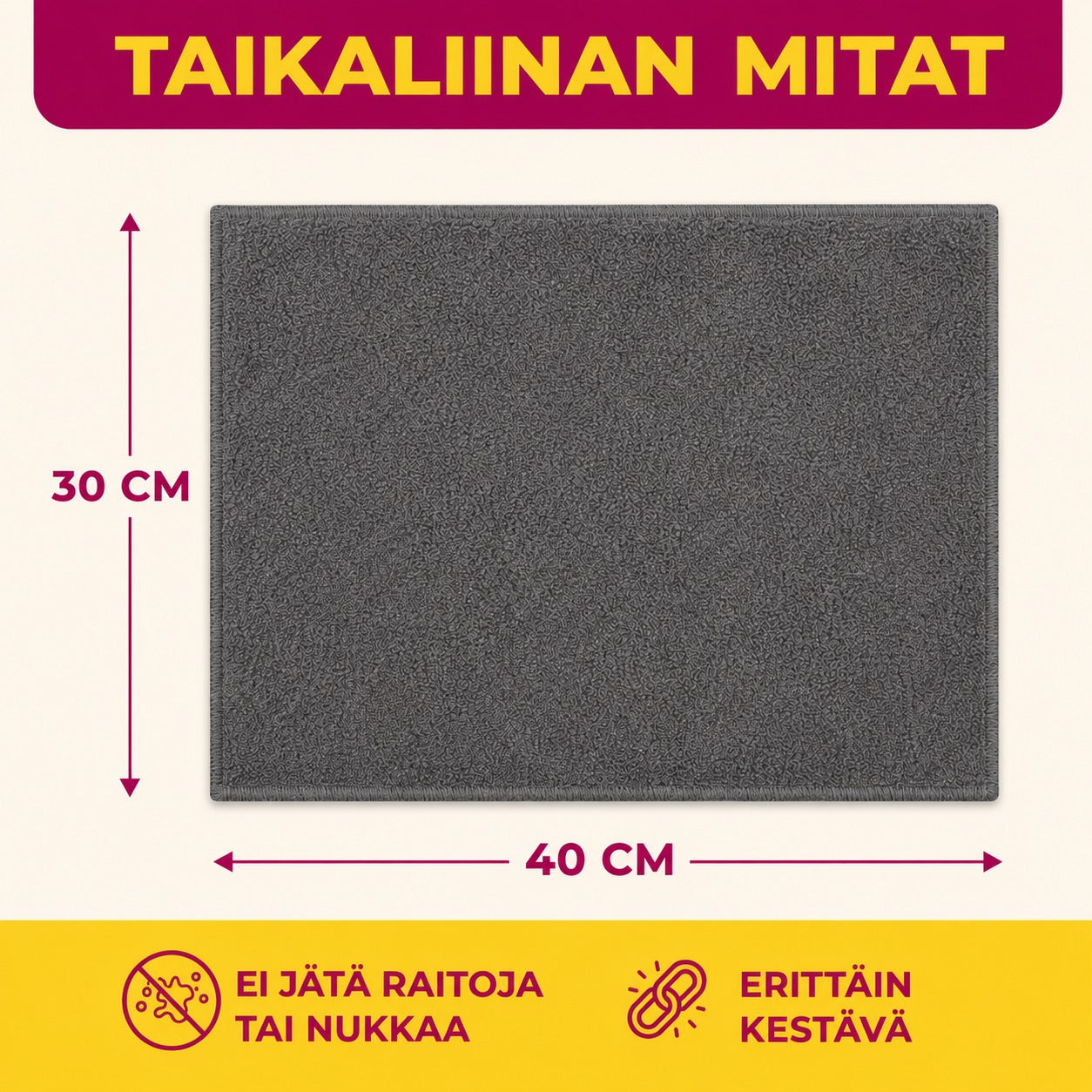 Taikaliinan mitat 30 x 40 cm