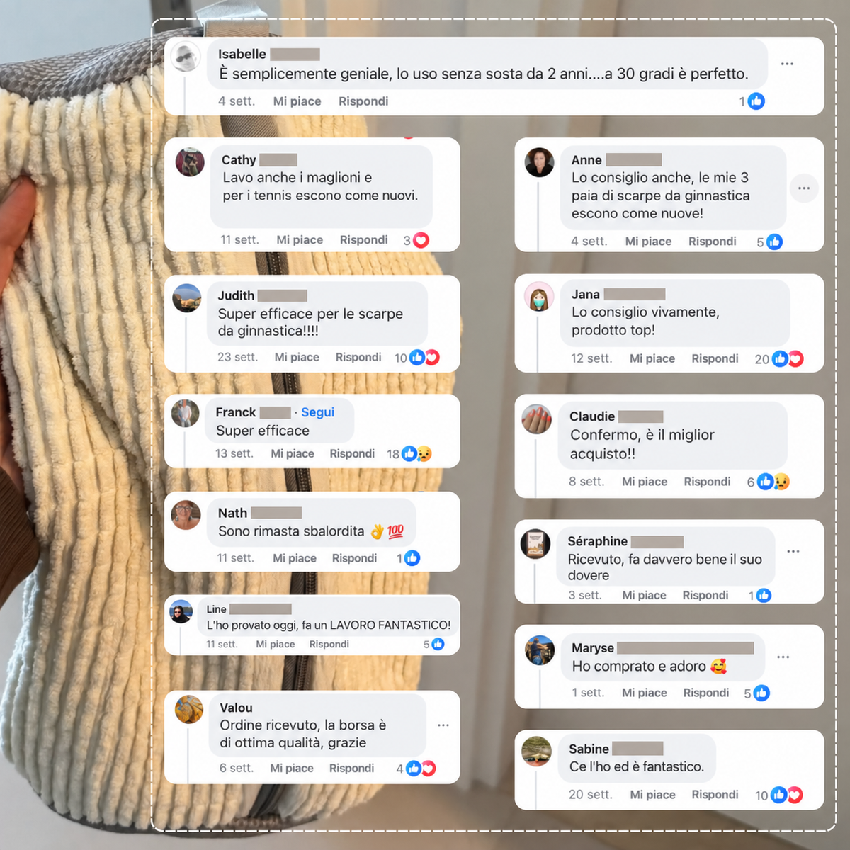 Confronto tra i metodi per lavare le sneakers e il sacco Norveline