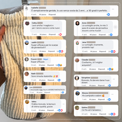 Confronto tra i metodi per lavare le sneakers e il sacco Norveline