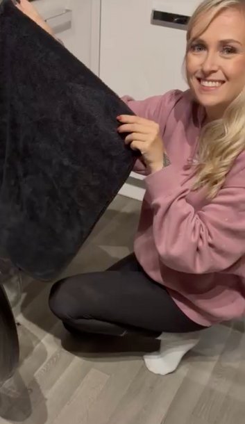 Cliente Norveline con il Panno XL